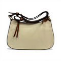 Minimal Tamponed Calfskin Compact Wristlet Shoulder Bag With Adjustable Leather Strap