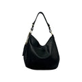 Spacious Hammered Calfskin Slouchy Shoulder Bag With Multi-Compartment Storage