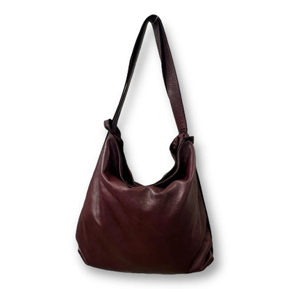 Soft Natural Dyed Washed Calfskin Multi-Wear Tote Bag