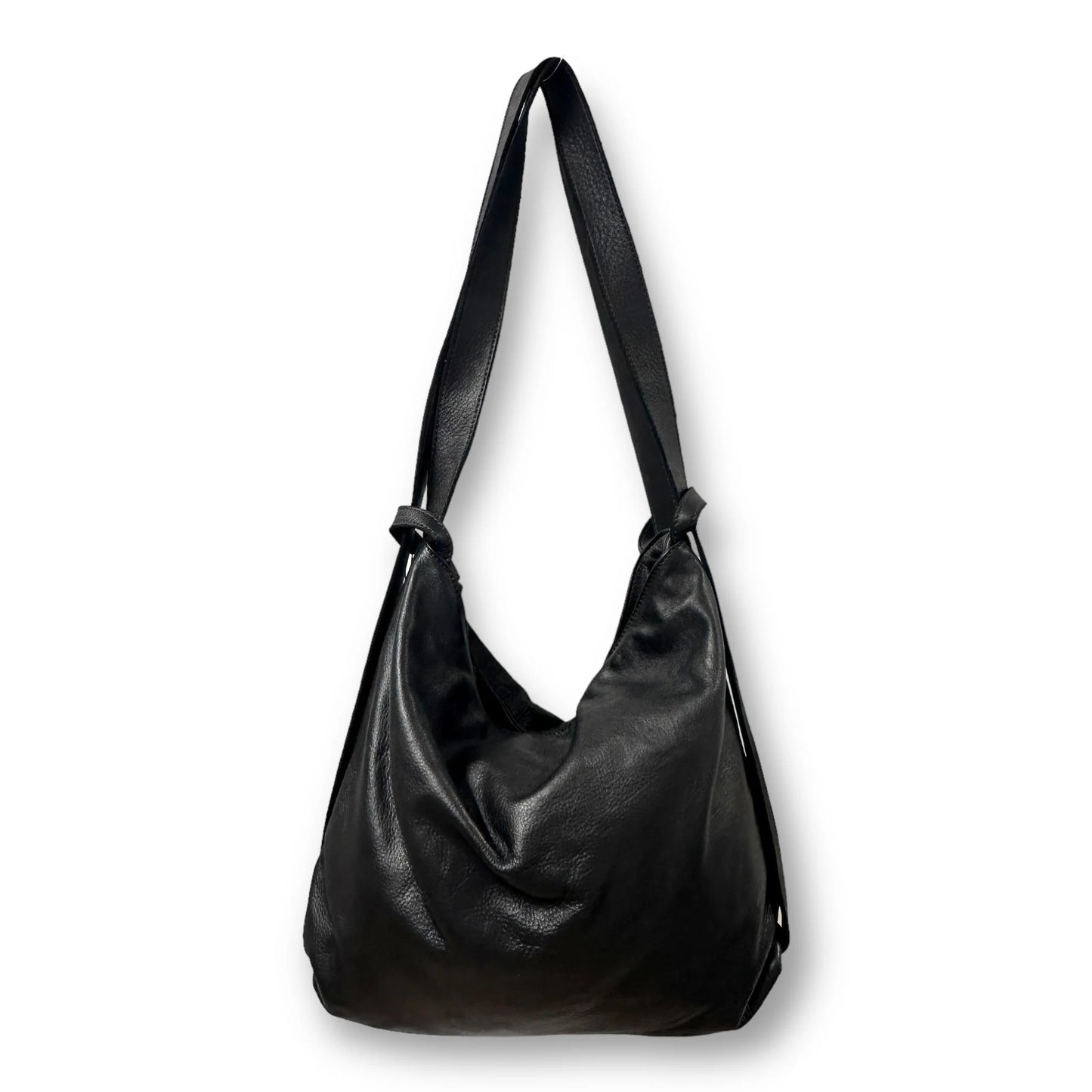 Soft Natural Dyed Washed Calfskin Multi-Wear Tote Bag