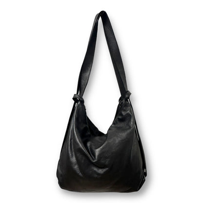 Soft Natural Dyed Washed Calfskin Multi-Wear Tote Bag